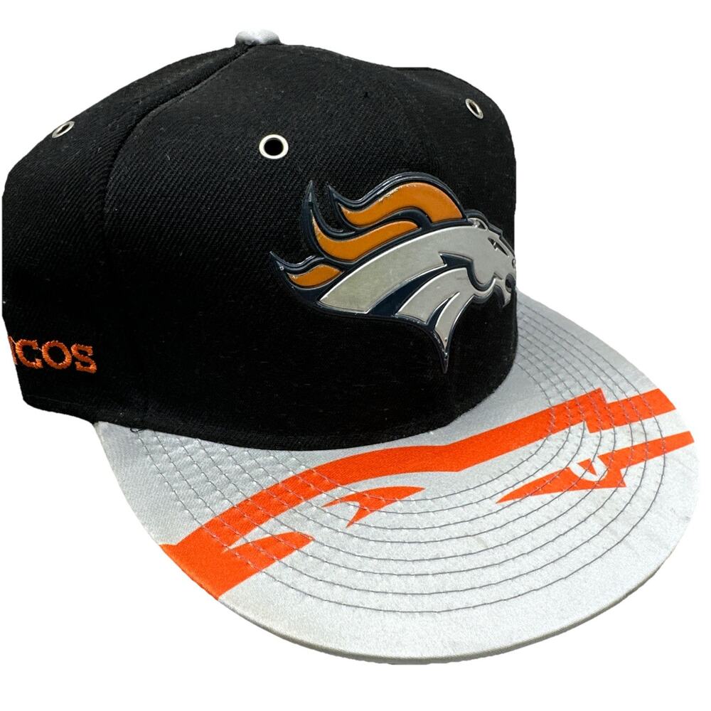 Denver Broncos New Era NFL 2-Tone Flat Bill Size 7 1/2 9FIFTY 950 Hat Cap Fitted
